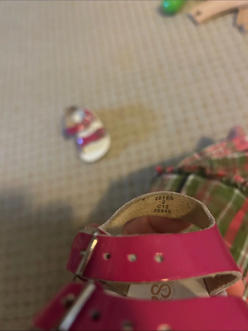 Sun Sans Sea Wee Girls' Pink Patent Leather Two-Strap Sandals